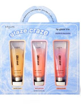Alife Glaze Craze Lip Glaze Trio - Cream, Pink, Red